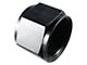 Aluminum Flare Cap; -8AN; Black