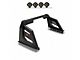 Armour Roll Bar with 7-Inch Black Round LED Lights; Black (07-24 Sierra 2500 HD)