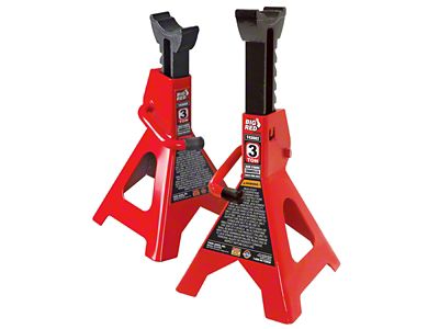 Big Red Jack Stands; 3-Ton Capacity