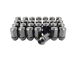 Black OEM Style Lug Nut Kit; 14mm x 1.5; Set of 32 (07-25 Sierra 2500 HD)