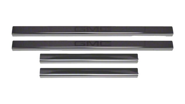 Putco Sierra 2500 Black Platinum Door Sills with GMC Etching 95183BPGM ...