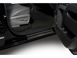 Putco Black Platinum Door Sills with GMC Logo (15-19 Sierra 2500 HD Double Cab)