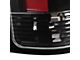 C-Bar LED Tail Lights; Jet Black Housing; Clear Lens (07-14 Sierra 2500 HD)