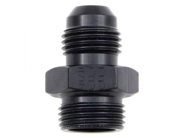 Carter Carburetor Fitting; -6AN x 8/8-20; Black