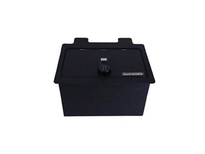 Center Console Safe with 4-Digit Combo Lock; Black (20-24 Sierra 2500 HD)