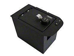 Center Console Safe with 4-Digit Combo Lock; Black (22-25 Sierra 2500 HD)