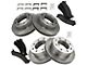 Ceramic 8-Lug Brake Rotor and Pad Kit; Front and Rear (07-10 Sierra 2500 HD)