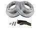 Ceramic 8-Lug Brake Rotor and Pad Kit; Front (12-19 Sierra 2500 HD)