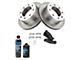 Ceramic 8-Lug Brake Rotor and Pad Kit; Rear (07-10 Sierra 2500 HD)