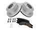 Ceramic Performance 8-Lug Brake Rotor and Pad Kit; Rear (11-19 Sierra 2500 HD)