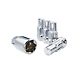 Chrome Acorn Wheel Locks; M14x1.5; Set of 5 (07-24 Sierra 2500 HD)