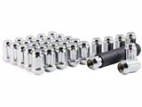 Chrome Closed End Spline Lug Nuts; M14 x 1.5; Set of 32 (07-24 Sierra 2500 HD)