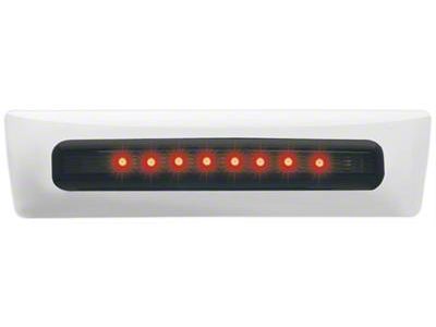 Chrome LED Non-Locking Tailgate Handle; Red LED; Smoked (07-14 Sierra 2500 HD)