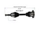 CV Axle Assembly; Front (11-19 Sierra 2500 HD)