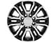 CV70A Black Machined 8-Lug Wheel; 20x8.5; 12mm Offset (07-10 Sierra 2500 HD)