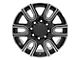 CV96A Black Machined 8-Lug Wheel; 20x8.5; 12mm Offset (07-10 Sierra 2500 HD)