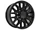 CV97A Black 8-Lug Wheel; 20x8.5; 12mm Offset (07-10 Sierra 2500 HD)