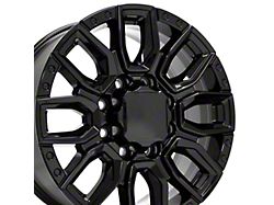 CV97B Black 8-Lug Wheel; 20x8.5; 47mm Offset (20-25 Sierra 2500 HD)