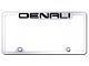 Denali Laser Etched Truck License Plate Frame; Mirrored (Universal; Some Adaptation May Be Required)