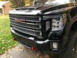 Denali Style Mesh Upper Grille Insert; Black (20-23 Sierra 2500 HD SLT)