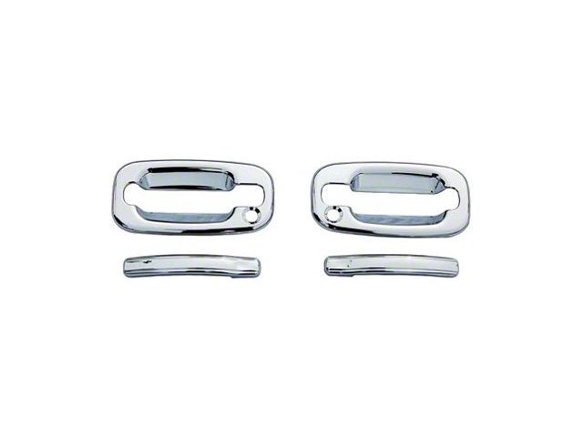 Door Handle Covers; Chrome (07-14 Sierra 2500 HD Regular Cab)