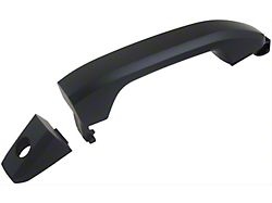 Exterior Door Handle; Exterior Door Handle Front Left Without Passive Entry Smooth Black; Front Left (15-19 Sierra 2500 HD)