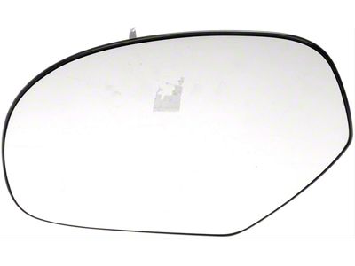 Door Mirror Glass; Plastic Backed; Left; Power; With Heated and Single Glass (07-14 Sierra 2500 HD)