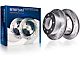 Drilled and Slotted 8-Lug Brake Rotor, Pad, Brake Fluid and Cleaner Kit; Front (07-10 Sierra 2500 HD)