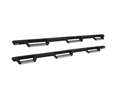 Westin HDX Stainless Wheel-to-Wheel Drop Nerf Side Step Bars; Textured Black (07-19 Sierra 2500 HD Crew Cab DRW w/ 8-Foot Long Box)