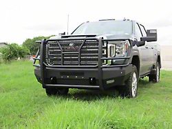 Elevation Front Bumper; Textured Black (20-23 Sierra 2500 HD)