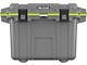 Elite Cooler; 50-Quart; Dark Gray/Green