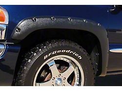 Elite Series Rivet Style Fender Flares; Rear; Textured Black (01-06 Sierra 2500 HD)