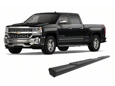 Epic Aluminum Running Boards; Black (07-19 Sierra 2500 HD Crew Cab)