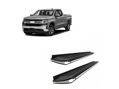 Exceed Running Boards; Black (20-24 Sierra 2500 HD Double Cab)