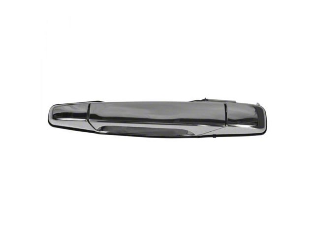 Exterior Door Handle; Rear Driver Side; Chrome (07-14 Sierra 2500 HD Crew Cab)