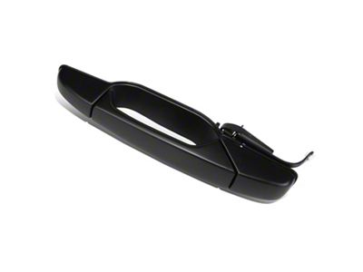 Exterior Door Handle; Rear Driver Side; Primed Black (07-14 Sierra 2500 HD Crew Cab)