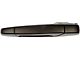 Exterior Door Handle; Rear Left; Smooth Black; Paint to Match; Without Chrome Lever (07-14 Sierra 2500 HD Crew Cab)