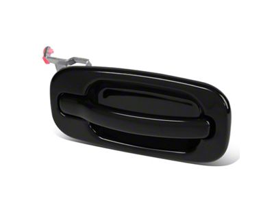 Exterior Door Handle; Rear Passenger Side; Primed Black (01-06 Sierra 2500 HD Crew Cab)