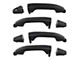 Exterior Door Handles; Front and Rear; Textured Black (15-17 Sierra 2500 HD Crew Cab)