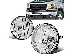 Factory Style Fog Lights with Switch; Clear (07-14 Sierra 2500 HD)