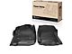 Front All-Weather Floor Mats; Black (15-19 Sierra 2500 HD w/ Full Center Console)