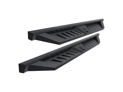 Fury Side Step Bars; Textured Black (07-19 Sierra 2500 HD Crew Cab)