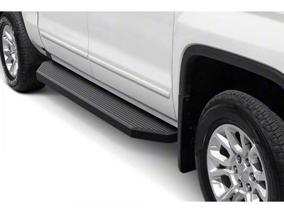 H-Style Running Boards; Black (20-24 Sierra 2500 HD Regular Cab)