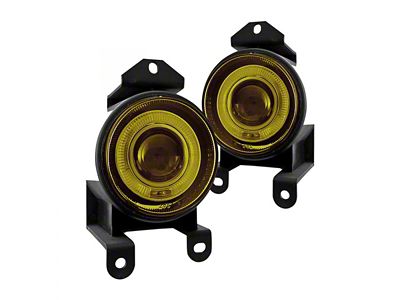 Halo Projector Fog Lights; Yellow (01-06 Sierra 2500 HD)