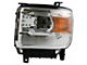 Halogen Headlights; Chrome Housing; Clear Lens (15-19 Sierra 2500 HD w/ Factory Halogen Headlights)
