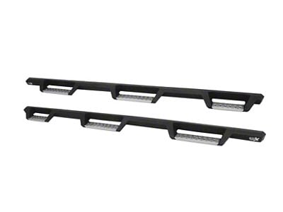 Westin HDX Stainless Wheel-to-Wheel Drop Nerf Side Step Bars; Textured Black (07-19 Sierra 2500 HD Crew Cab SRW w/ 8-Foot Long Box)