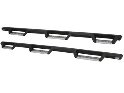 Westin HDX Stainless Wheel-to-Wheel Drop Nerf Side Step Bars; Textured Black (15-19 Sierra 2500 HD Double Cab w/ 6.50-Foot Standard Box)