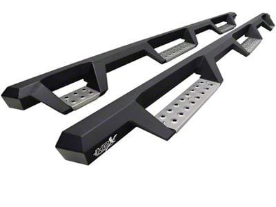 Westin HDX Stainless Wheel-to-Wheel Drop Nerf Side Step Bars; Textured Black (20-25 Sierra 2500 HD Crew Cab w/ 8-Foot Long Box)