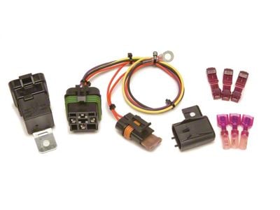 Headlight Relay Kit; High Beam (01-02 Sierra 2500 HD w/ Purple & Yellow Headlight Wires)