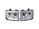 LED C-Bar Projector Headlights; Chrome Housing; Clear Lens (07-14 Sierra 2500 HD)